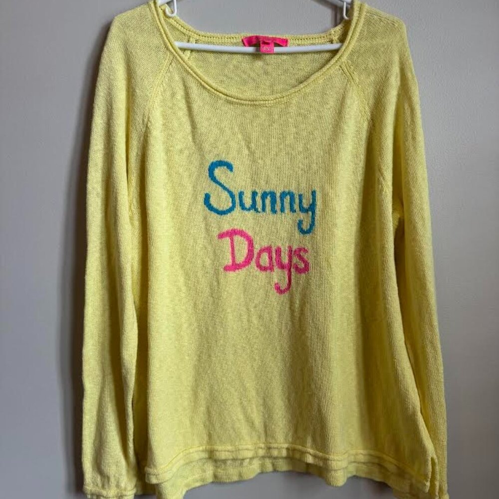 LILLY PULITZER SIZE XX-LARGE DANETTE SWEATER *SUNNY DAYS INTARSIA